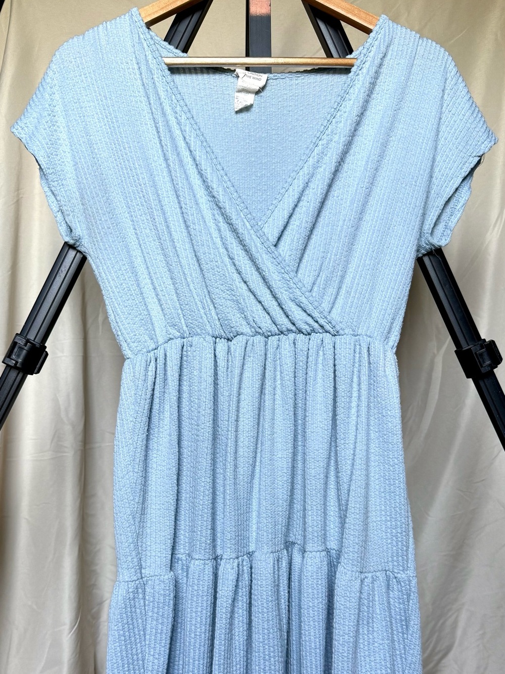 Light Blue Textured Dress